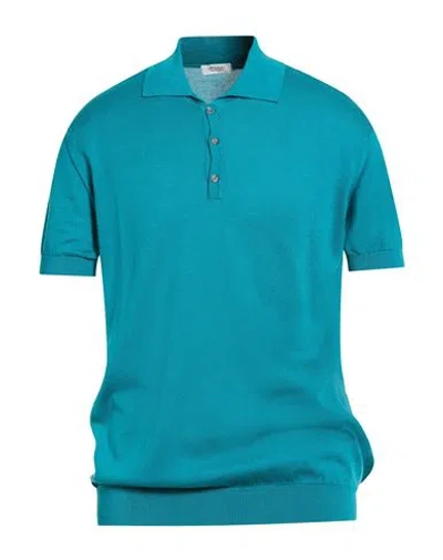 Crossley Man Sweater Deep Teal Size Xl Cotton In Green