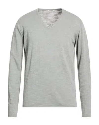 Crossley Man Sweater Grey Size L Cotton In Gray