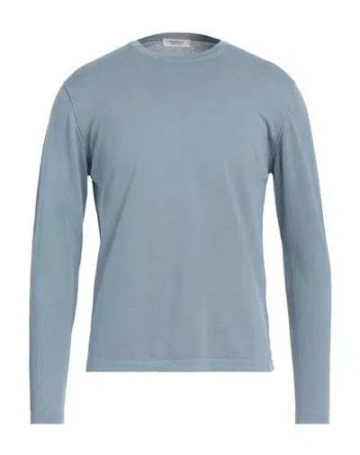 Crossley Man Sweater Light Blue Size L Cotton