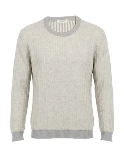 Crossley Man Sweater Light Grey Size L Cashmere, Cotton