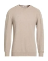 Crossley Man Sweater Light Grey Size Xl Cashmere, Wool In Brown