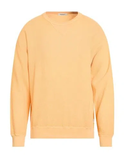 Crossley Man Sweater Mandarin Size Xl Cotton In Orange