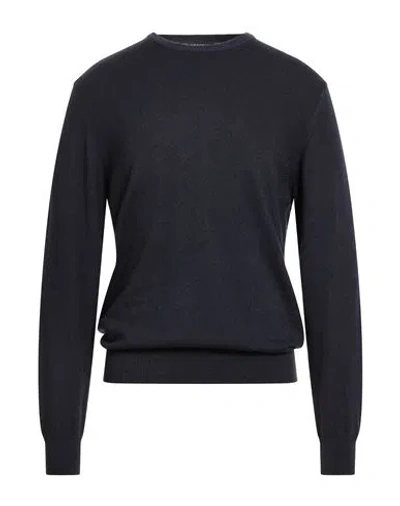 Crossley Man Sweater Midnight Blue Size 3xl Cashmere In Black