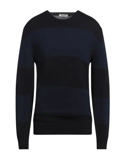 Crossley Man Sweater Midnight Blue Size L Virgin Wool