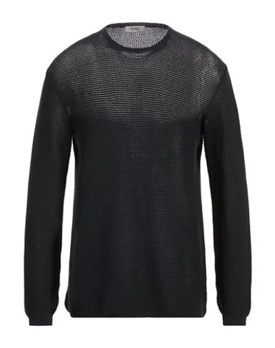 Crossley Man Sweater Midnight Blue Size Xl Cotton In Black