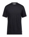 Crossley Man Sweater Midnight Blue Size Xl Virgin Wool In Black