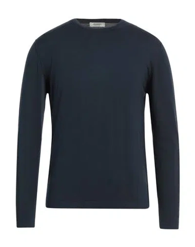 Crossley Man Sweater Midnight Blue Size Xxl Cotton