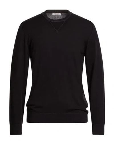 Crossley Man Sweater Midnight Blue Size Xxl Virgin Wool In Black