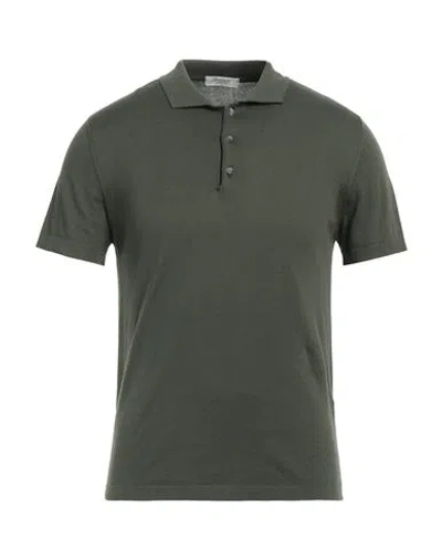 Crossley Man Sweater Military Green Size S Cotton In Military Green
