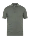 Crossley Man Sweater Military Green Size Xxl Cotton In Green