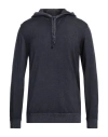 Crossley Man Sweater Navy Blue Size Xxl Virgin Wool In Navy Blue