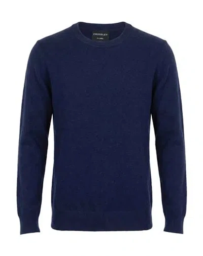 Crossley Man Sweater Navy Size M Cashmere In Blue