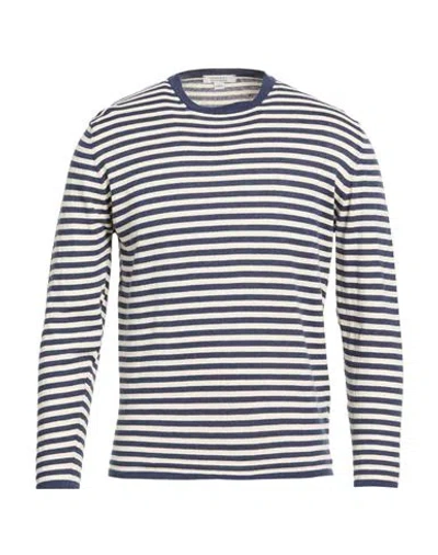 Crossley Man Sweater Navy Size Xl Cotton, Cashmere In Blue