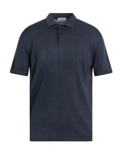 Crossley Man Sweater Navy Size Xxl Cotton In Blue