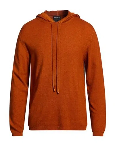 Crossley Man Sweater Rust Size L Cashmere In Red