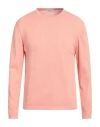 Crossley Man Sweater Salmon Pink Size L Cotton