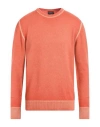 Crossley Man Sweater Salmon Pink Size Xl Cashmere In Orange