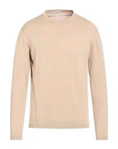 Crossley Man Sweater Sand Size L Cotton In Multi