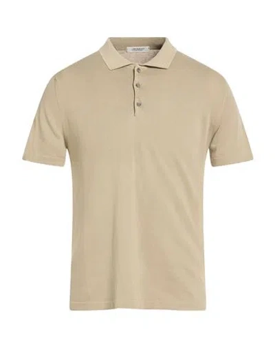 Crossley Man Sweater Sand Size L Cotton In Neutral