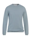 Crossley Man Sweater Sky Blue Size L Virgin Wool