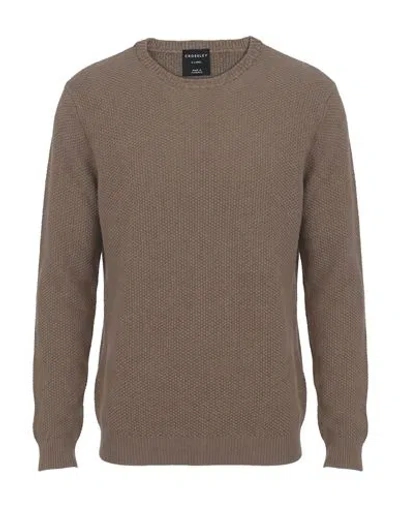 Crossley Man Sweater Taupe Size M Cashmere In Animal Print