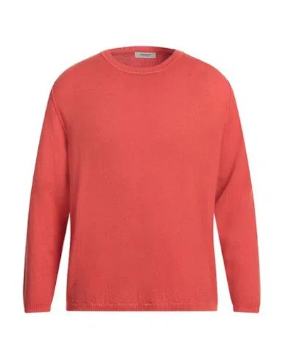 Crossley Man Sweater Tomato Red Size M Virgin Wool