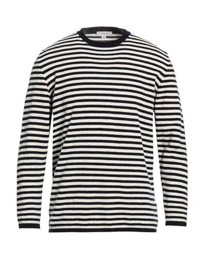 Crossley Man Sweater White Size Xl Cotton, Cashmere In Black