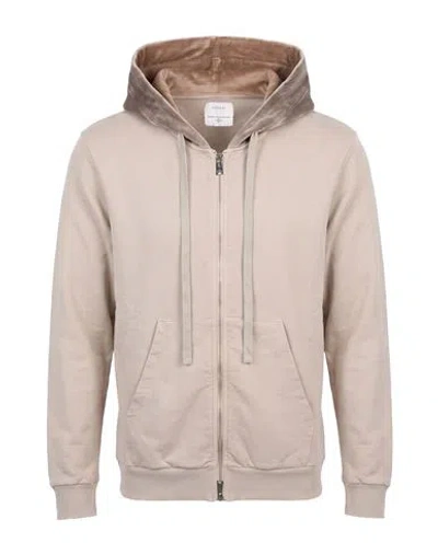 Crossley Man Sweatshirt Beige Size M Cotton In Neutral