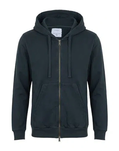 Crossley Man Sweatshirt Charcoal Size M Cotton In Blue