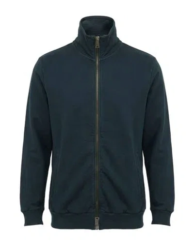 Crossley Man Sweatshirt Charcoal Size S Cotton In Blue