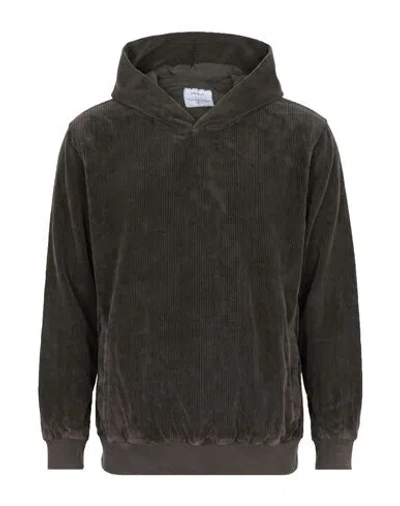 Crossley Man Sweatshirt Charcoal Size Xl Cotton In Brown
