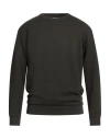 Crossley Man Sweatshirt Charcoal Size Xxl Cotton In Black