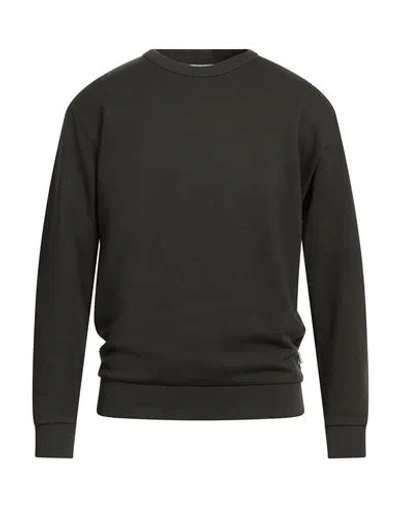 Crossley Man Sweatshirt Charcoal Size Xxl Cotton In Black
