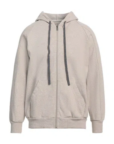 Crossley Man Sweatshirt Taupe Size Xxl Cotton, Organic Cotton In Grey