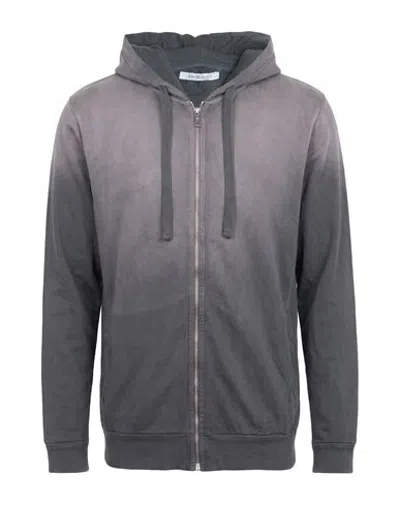 Crossley Man Sweatshirt Grey Size M Cotton In Blue