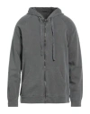 Crossley Man Sweatshirt Grey Size Xl Cotton In Gray