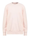 Crossley Man Sweatshirt Light Pink Size L Organic Cotton, Recycled Cotton