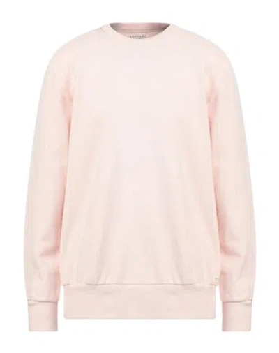 Crossley Man Sweatshirt Light Pink Size L Organic Cotton, Recycled Cotton