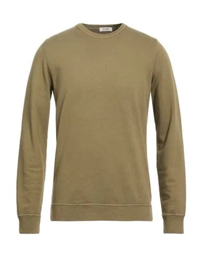 Crossley Man Sweatshirt Military Green Size L Cotton, Cashmere In Brown
