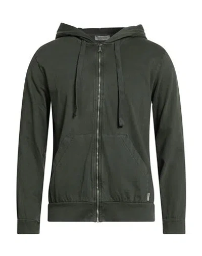 Crossley Man Sweatshirt Military Green Size Xl Cotton