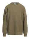 Crossley Man Sweatshirt Military Green Size Xl Cotton In Green