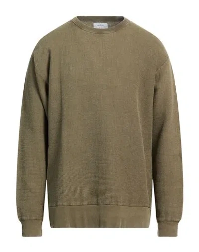 Crossley Man Sweatshirt Military Green Size Xl Cotton