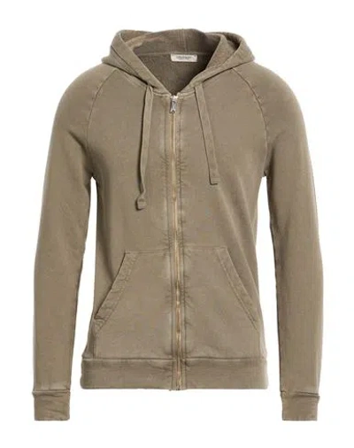 Crossley Man Sweatshirt Military Green Size Xxl Cotton