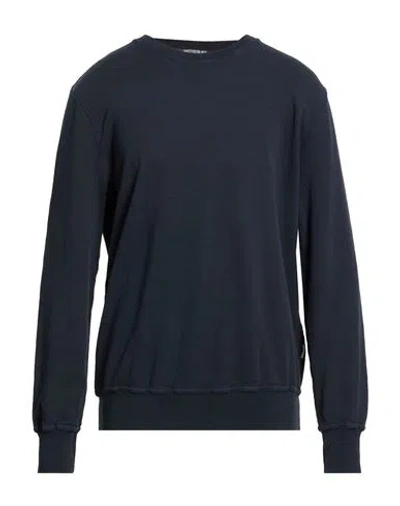Crossley Man Sweatshirt Navy Size Xxl Cotton, Cashmere In Blue