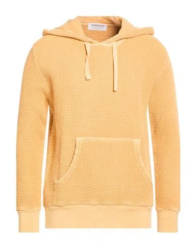 Crossley Man Sweatshirt Orange Size Xl Cotton In Yellow