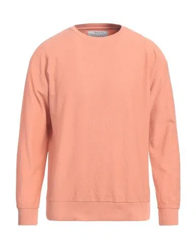 Crossley Man Sweatshirt Salmon Pink Size 3xl Cotton