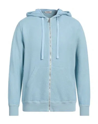Crossley Man Sweatshirt Sky Blue Size L Cotton