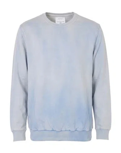 Crossley Man Sweatshirt Sky Blue Size M Cotton