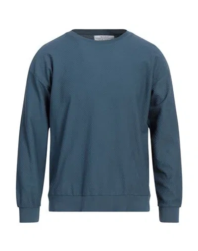 Crossley Man Sweatshirt Slate Blue Size L Cotton