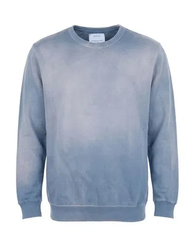 Crossley Man Sweatshirt Slate Blue Size L Cotton